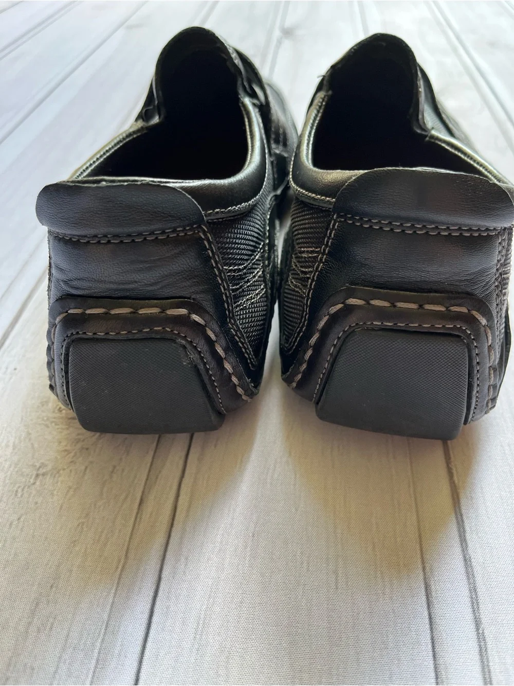 Cole Haan Nike Air collaboration series G slip on black leather loafer shoe. 9.5